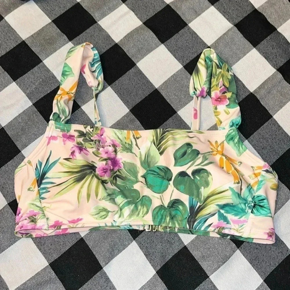Kona Sol bikini top Medium M tropical print - Picture 1 of 3